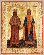 Свети кнез Лазар и свети Георгије Нови